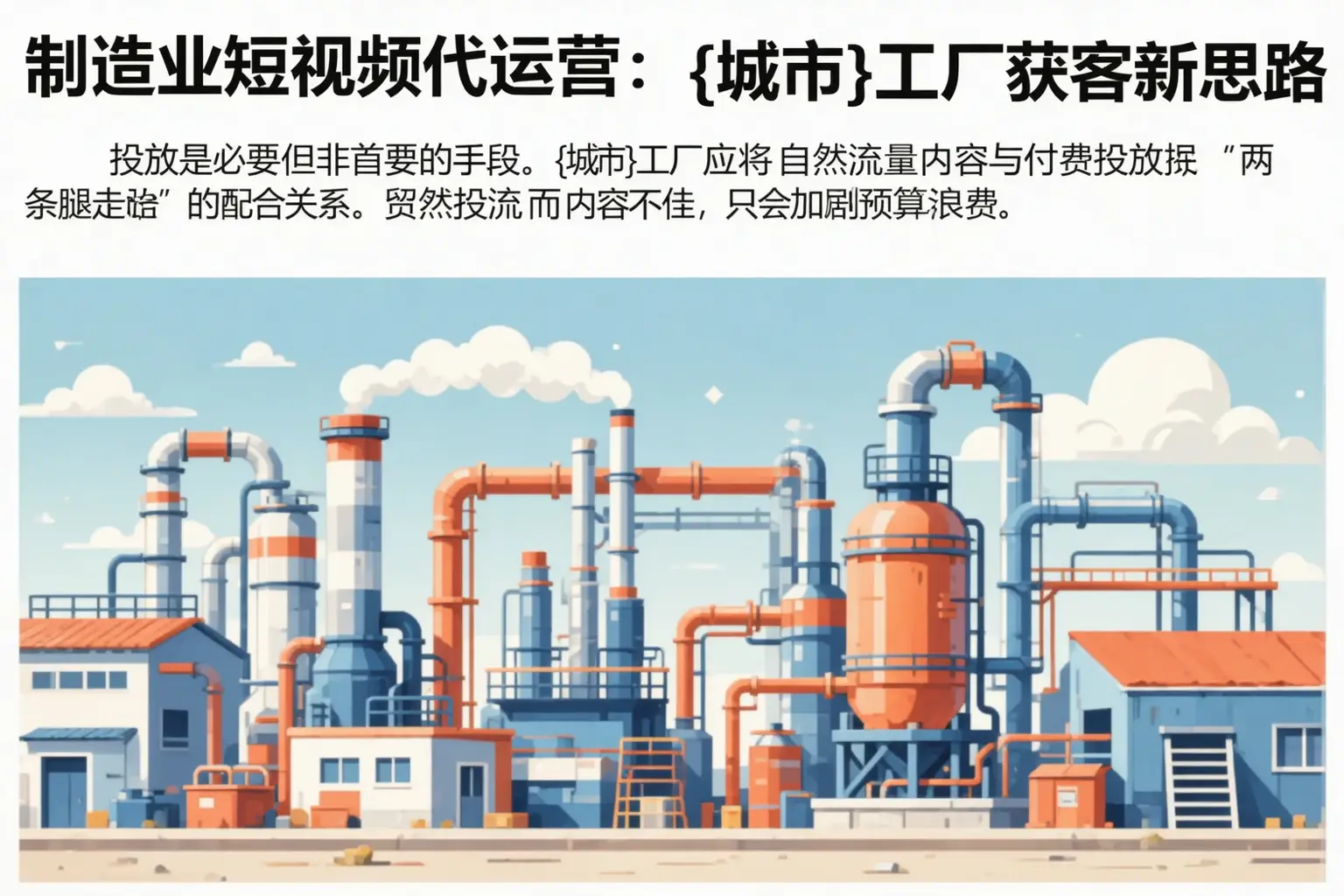 制造业短视频代运营:禹会工厂获客新思路